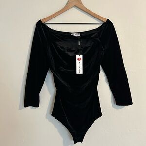 Black Velvet Bodysuit